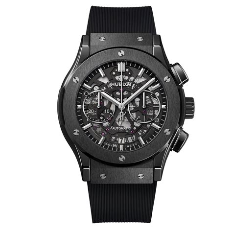 hublot black dial|Classic Fusion Aerofusion Black Magic 45 mm .